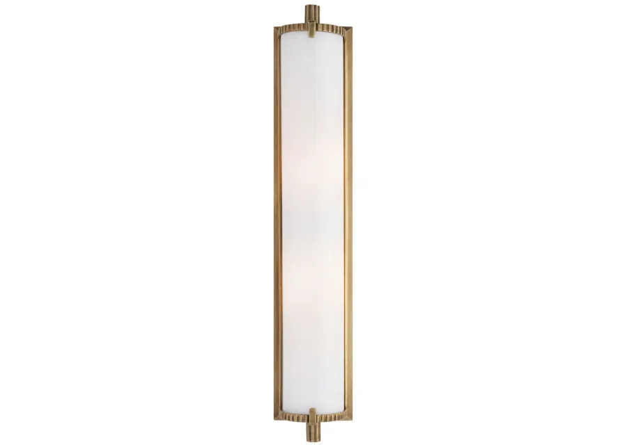 Calliope Tall Bath Light in Antique Brass