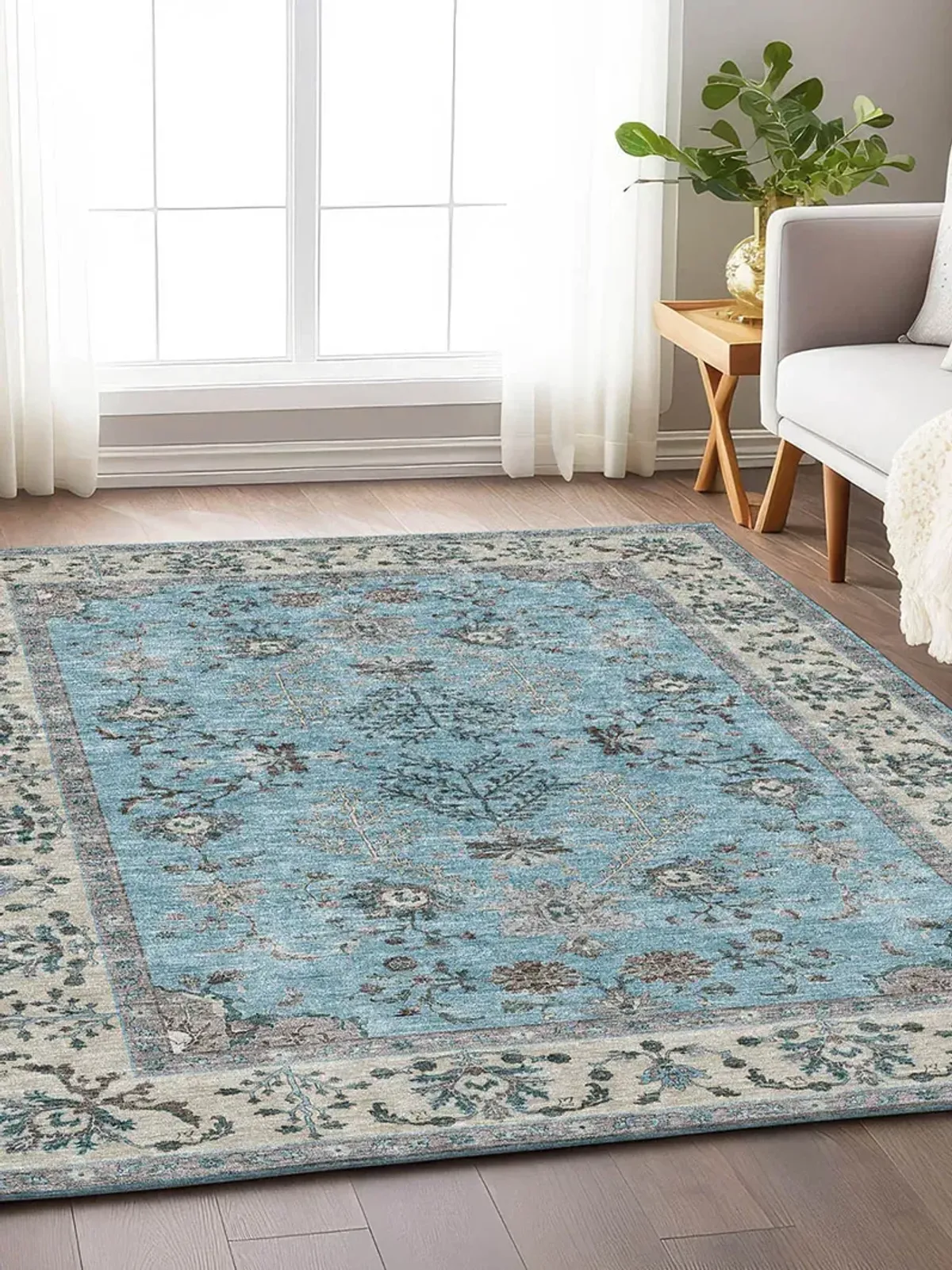 Hatay HY9 Sky 30" x 46" Rug