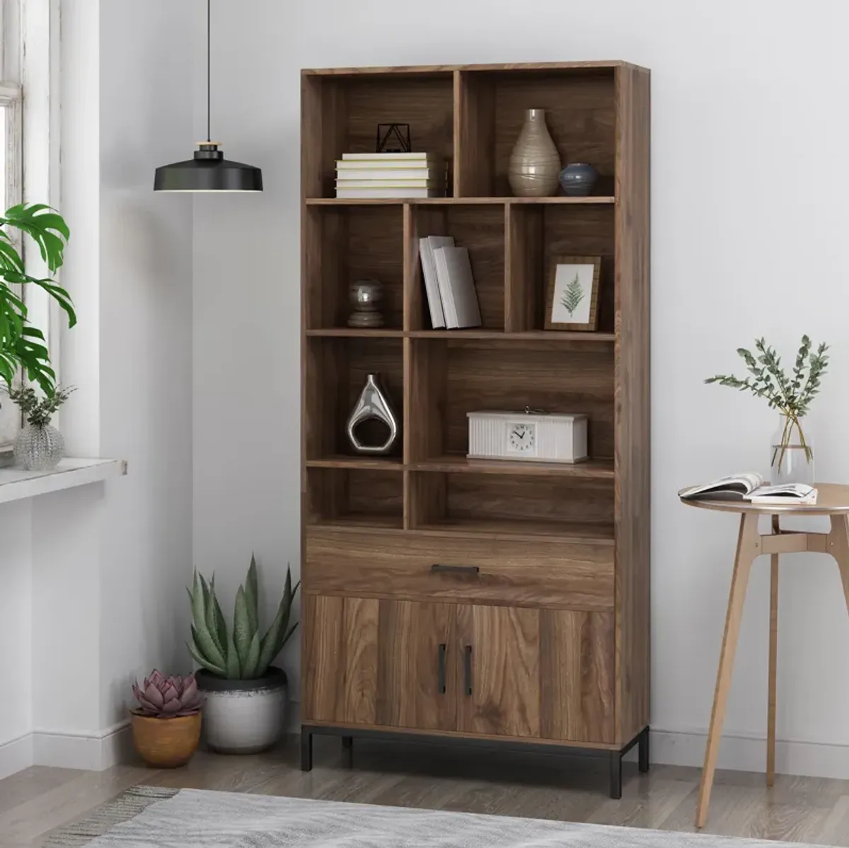 Merax Modern Cube Unit Bookcase with Cabinets