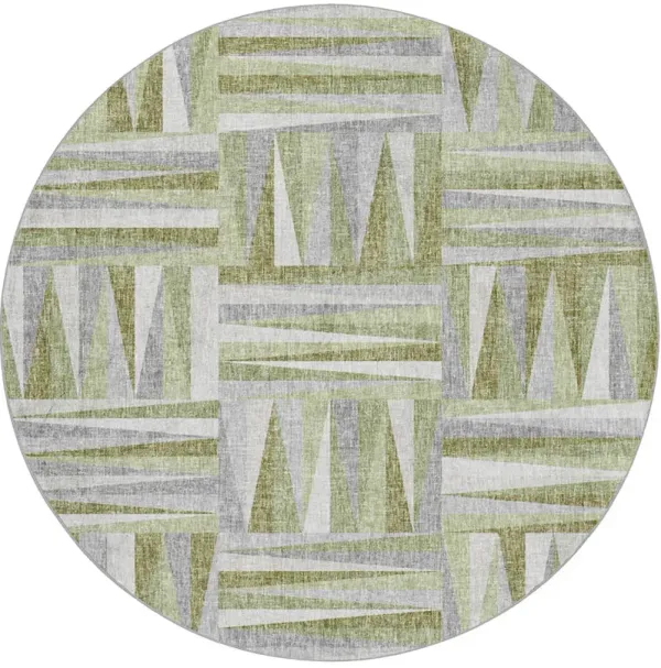 Lorenzo LN2 Green 8' Round Rug