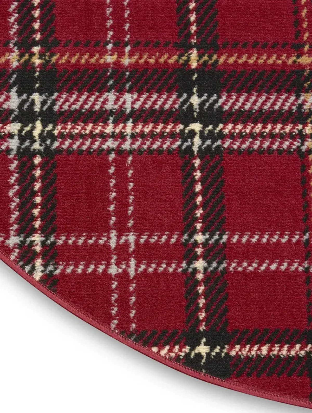 Grafix GRF03 Red 5'3" x Round Rug