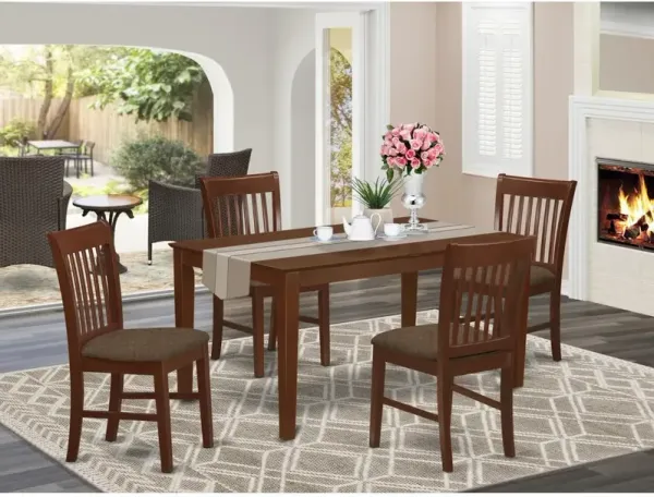 5 PC Dining room set-Dining Table and 4 Dining Chairs