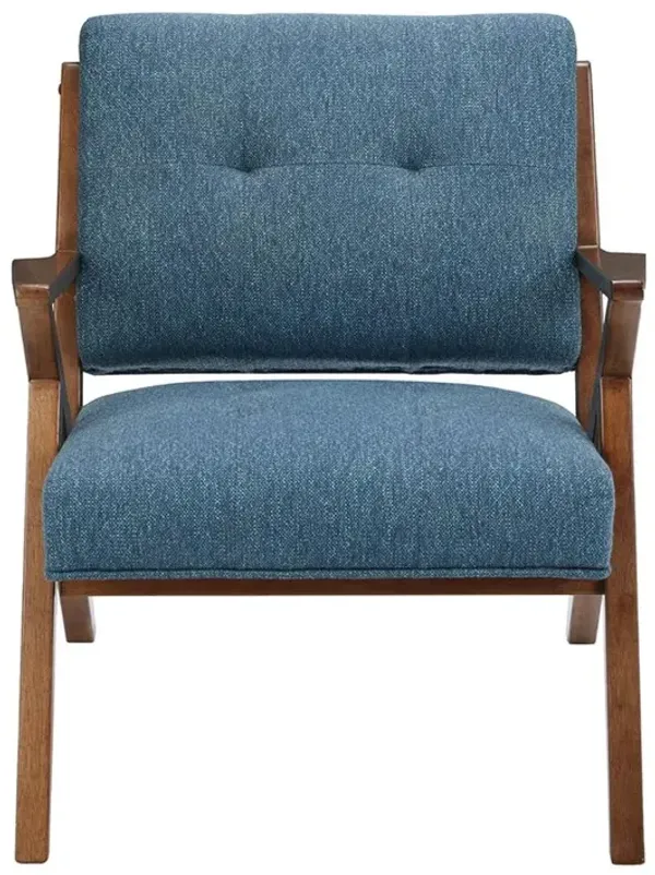 Starlight Canyon Home Blue Accent Chair – Upholstered Lounge Chair for Bedroom or Living Room