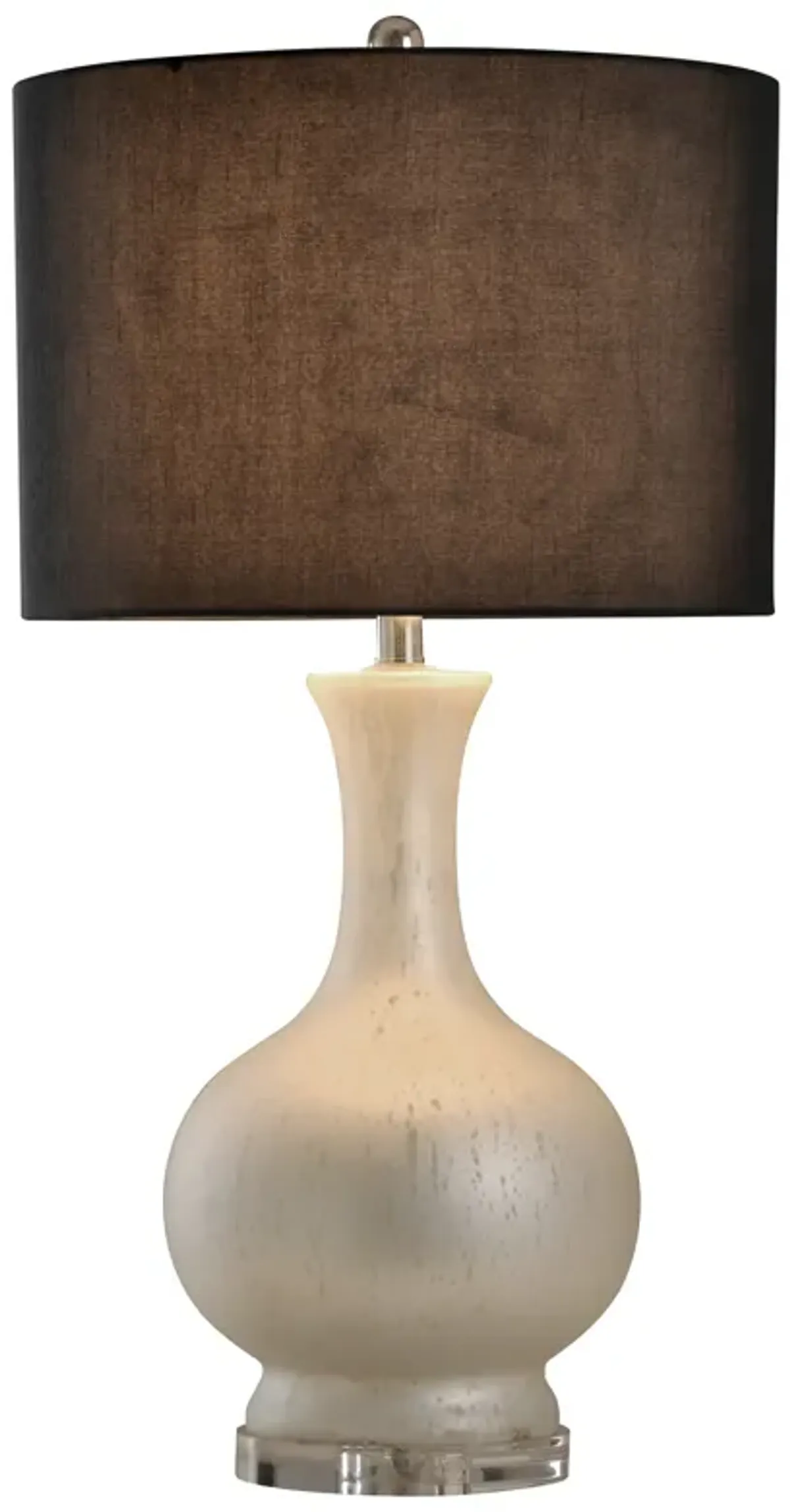 Aged Glass Table Lamp