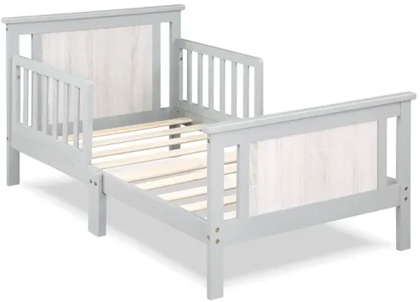 Olive & Opie Connelly Reversible Panel Toddler Bed Gray