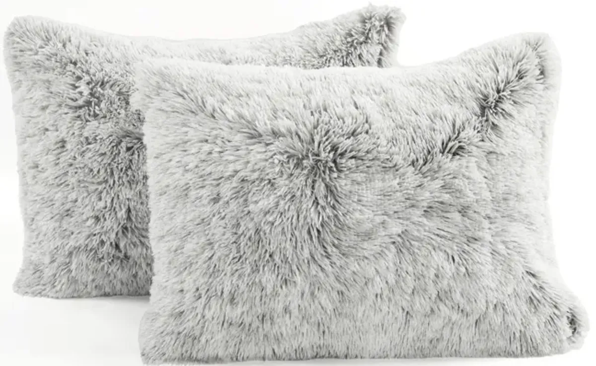 Emma Cozy Ultra Soft Two Tone Faux Fur Comforter 3-Pc Set