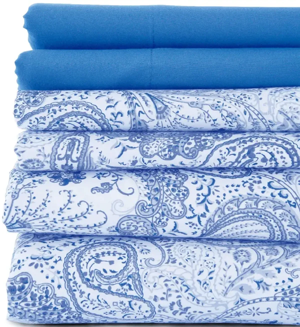 Lux Decor Collection Bed Sheets - Brushed Microfiber Paisley Sheet Set