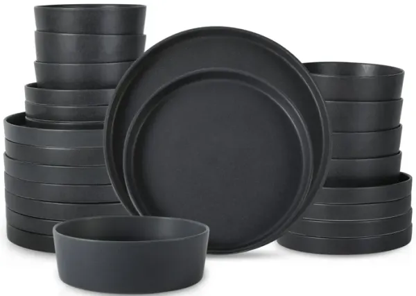 Stone by Mercer Project Modan Stoneware 24 Piece Dinnerware Set