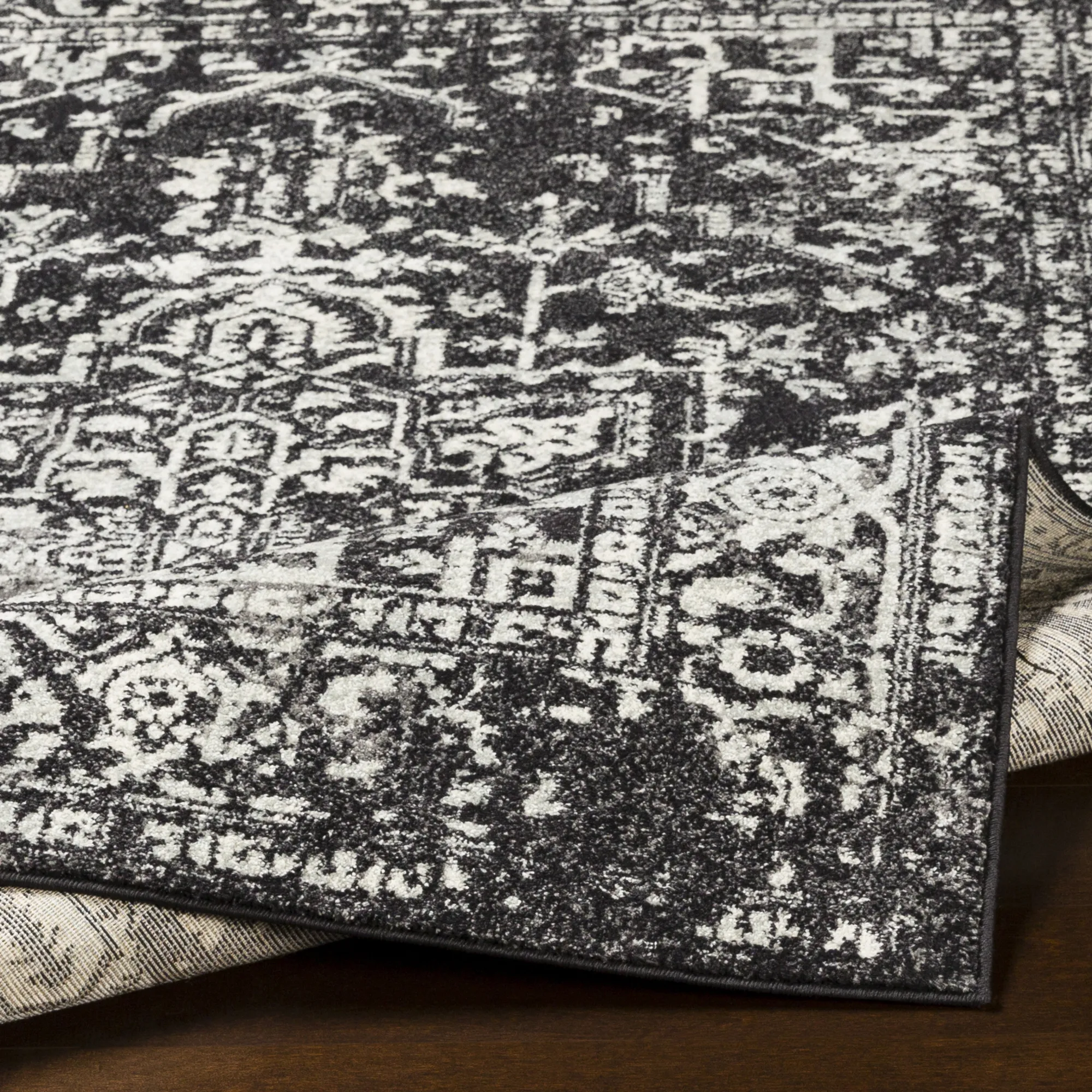 Harput HAP-1024 5'3' x 7'3' Black Rug