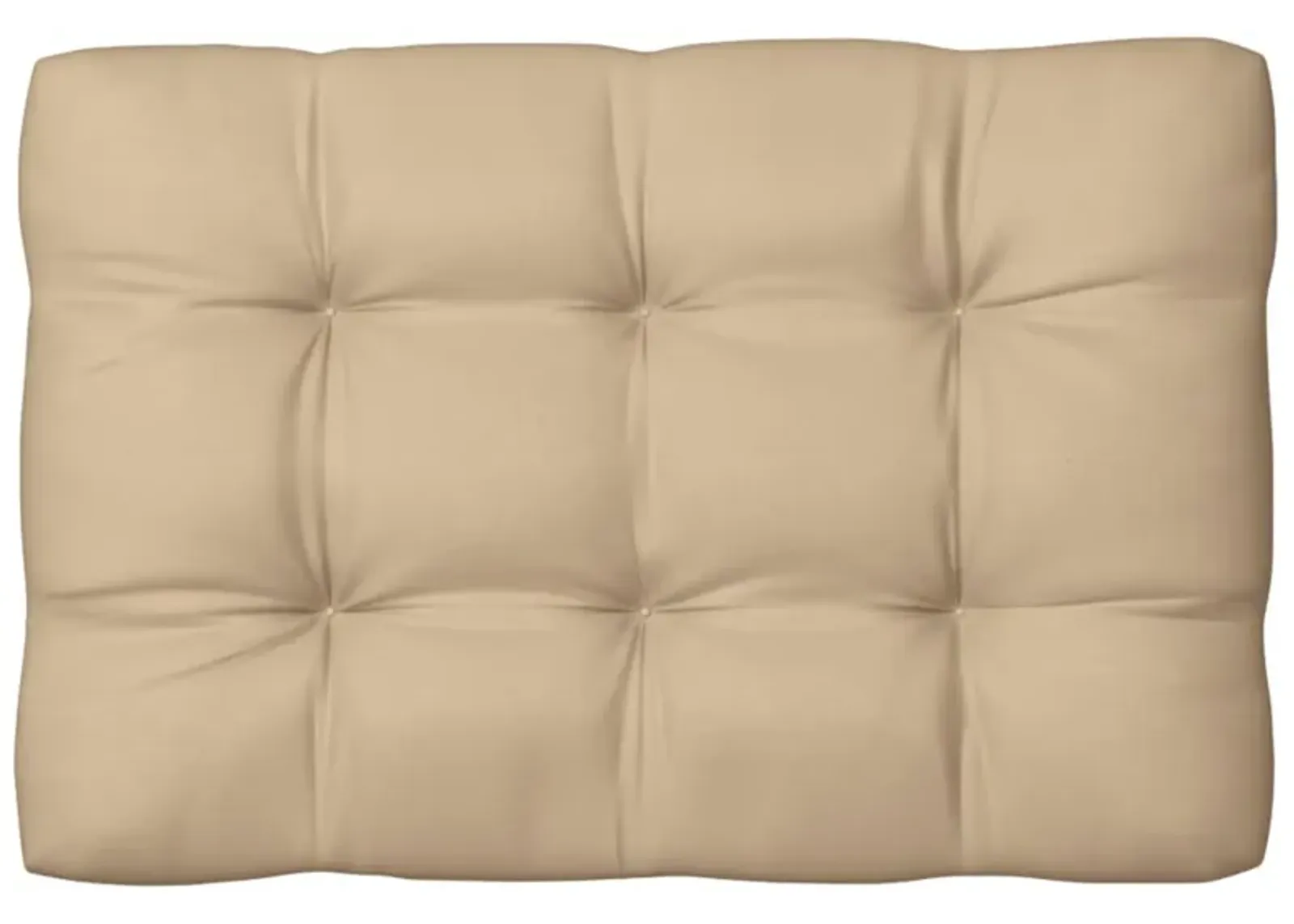 vidaXL Pallet Sofa Cushion Beige 47.2"x31.5"x3.9"