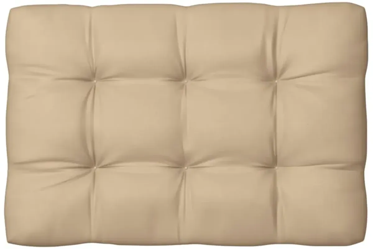 vidaXL Pallet Sofa Cushion Beige 47.2"x31.5"x3.9"