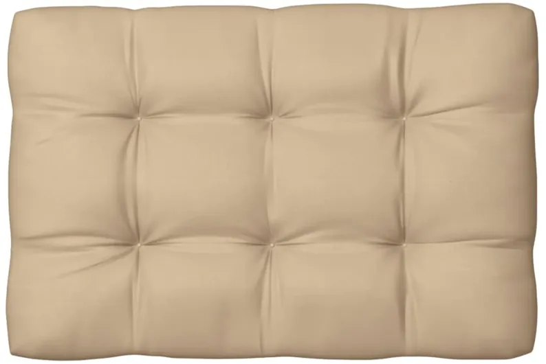 vidaXL Pallet Sofa Cushion Beige 47.2"x31.5"x3.9"