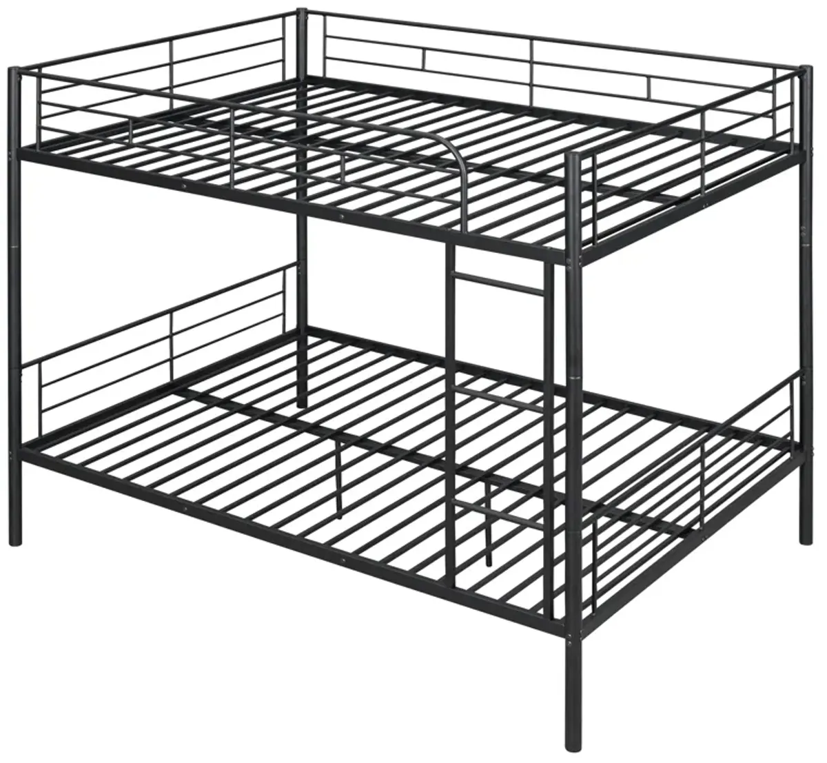 Whisen Full Over Full Metal Bunk Bed - Black