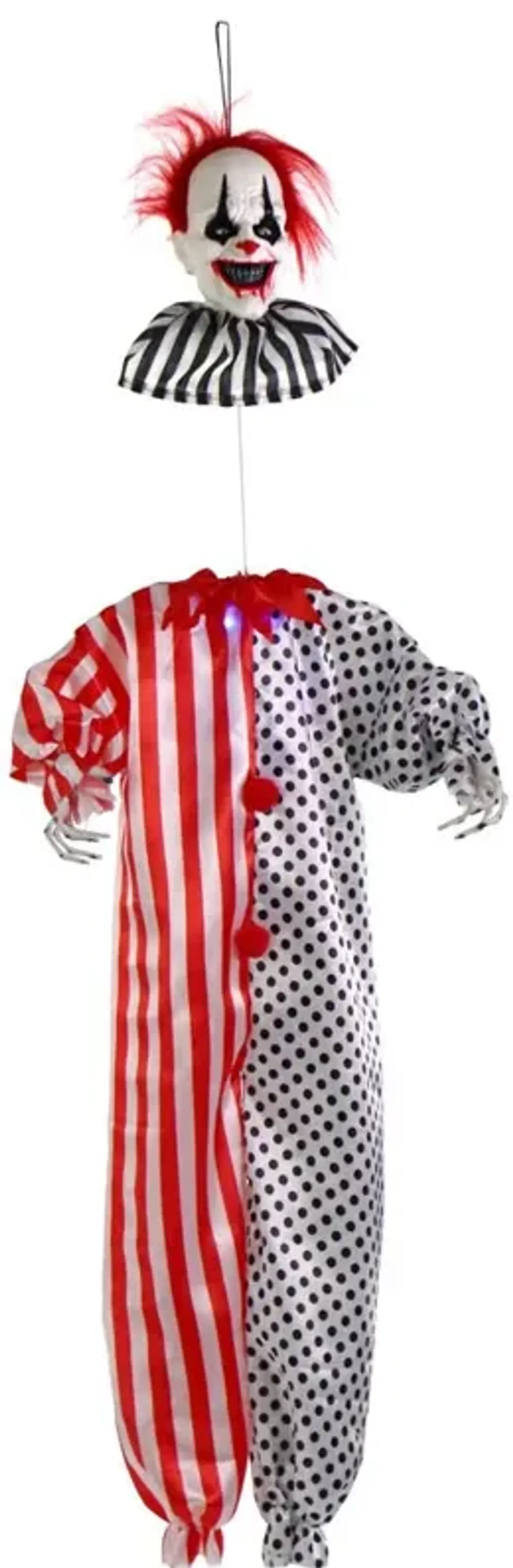 Haunted Hill Farm 47'' B/R Animated Hanging Headless Motion Clown