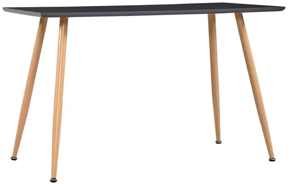 vidaXL Dining Table Gray and Oak 47.2"x23.6"x29.1" MDF