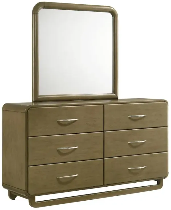 Coaster Co. of America Amsbury 6-drawer Dresser and Mirror Nutmeg