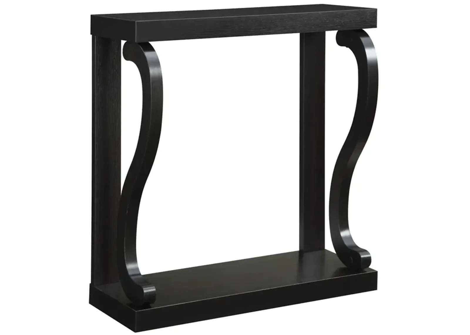 Hivvago Modern Curved Legs Rich Espresso Console Table