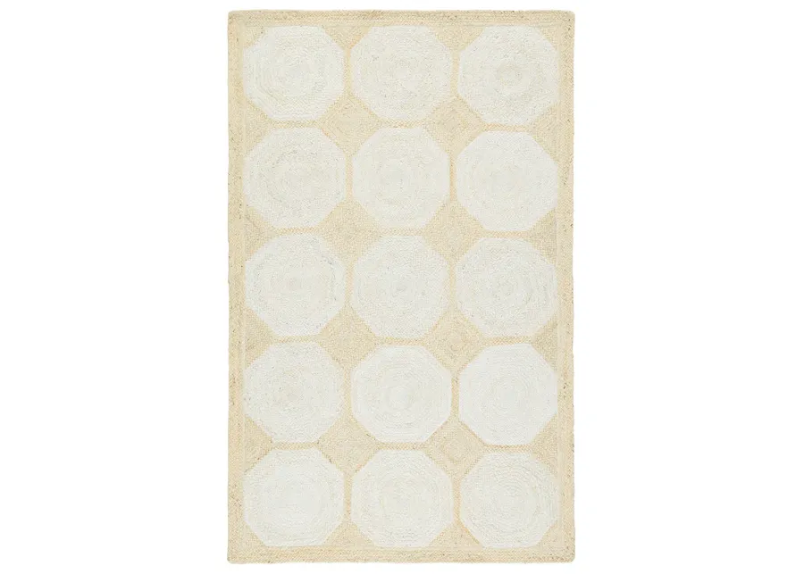 Naturals Tobago Fiorita Natural 2'6" x 9' Runner Rug