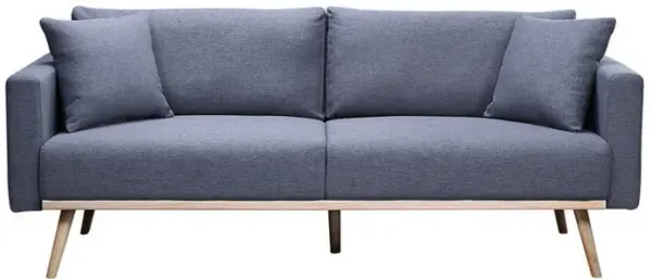 Mico Sofa, USB Charging Ports and Side Pocket, Dark Gray-Benzara