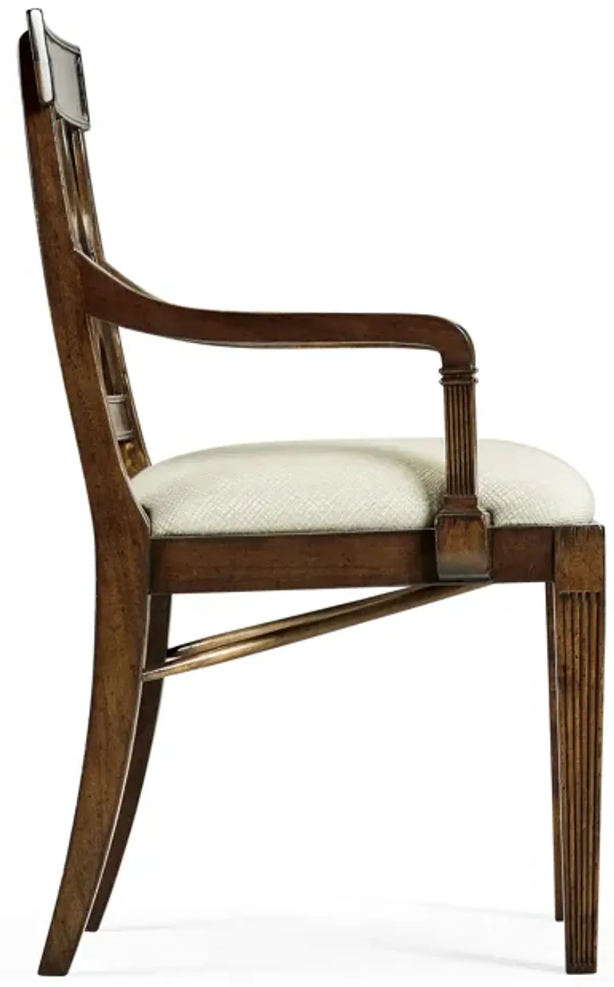 Regency Curved Back Arm Chair