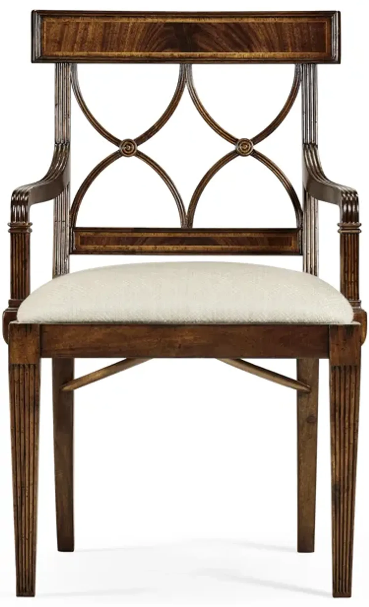 Regency Curved Back Arm Chair