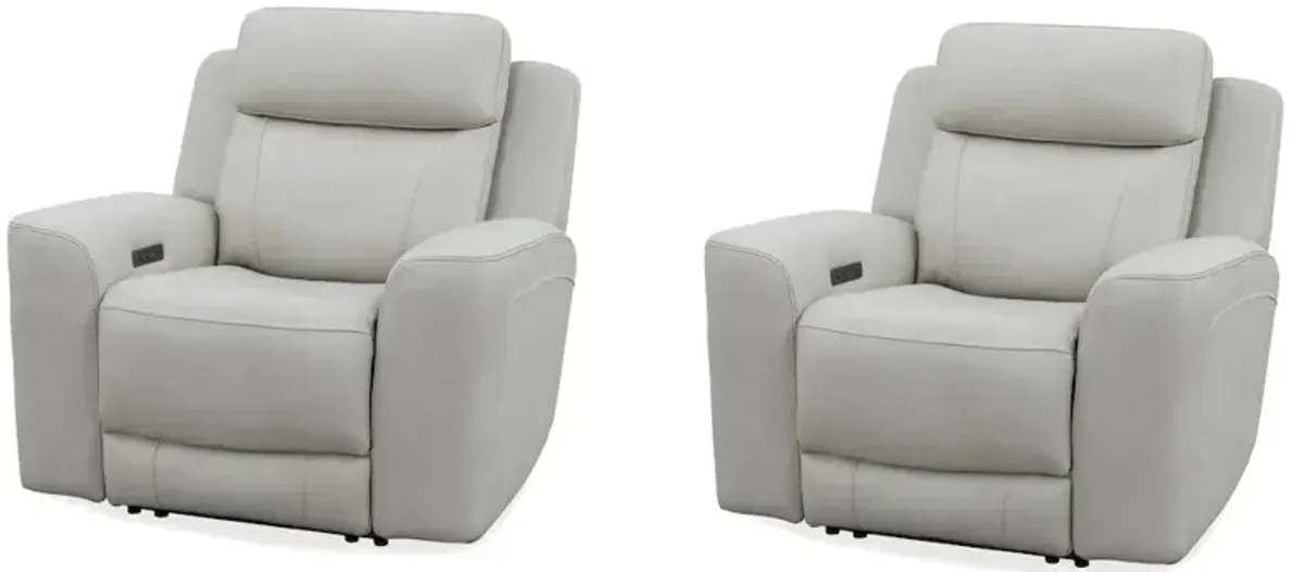 Parker Living Calgary - Stone Power Recliner Two Pack