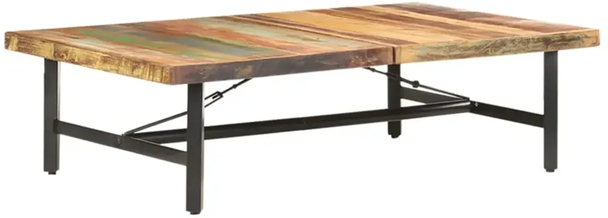 vidaXL Coffee Table 55.9x35.4x16.5 Solid Reclaimed Wood