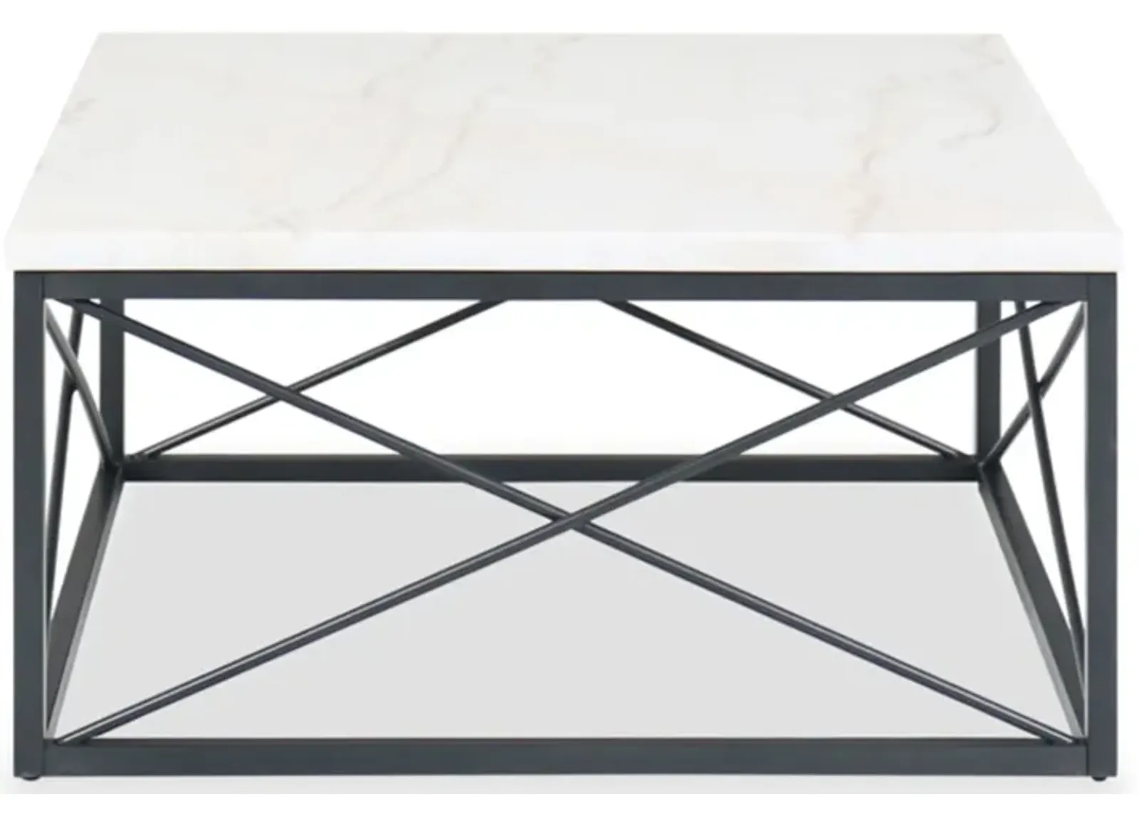 Skyler White Marble Cocktail Table