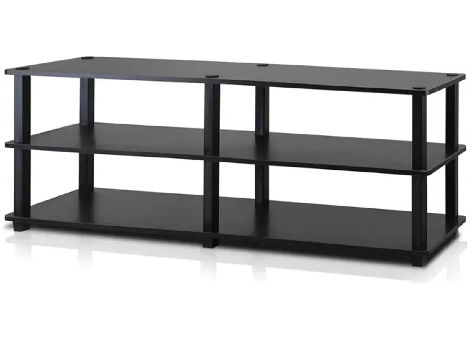 Modern 3 Shelf Espresso Black Shoe Rack   Holds up to 18 Pair of Shoes