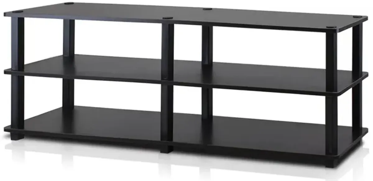 Modern 3 Shelf Espresso Black Shoe Rack   Holds up to 18 Pair of Shoes