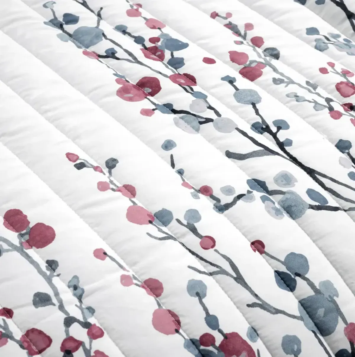 Mirabelle Watercolor Floral Reversible Quilt 3Pc Set