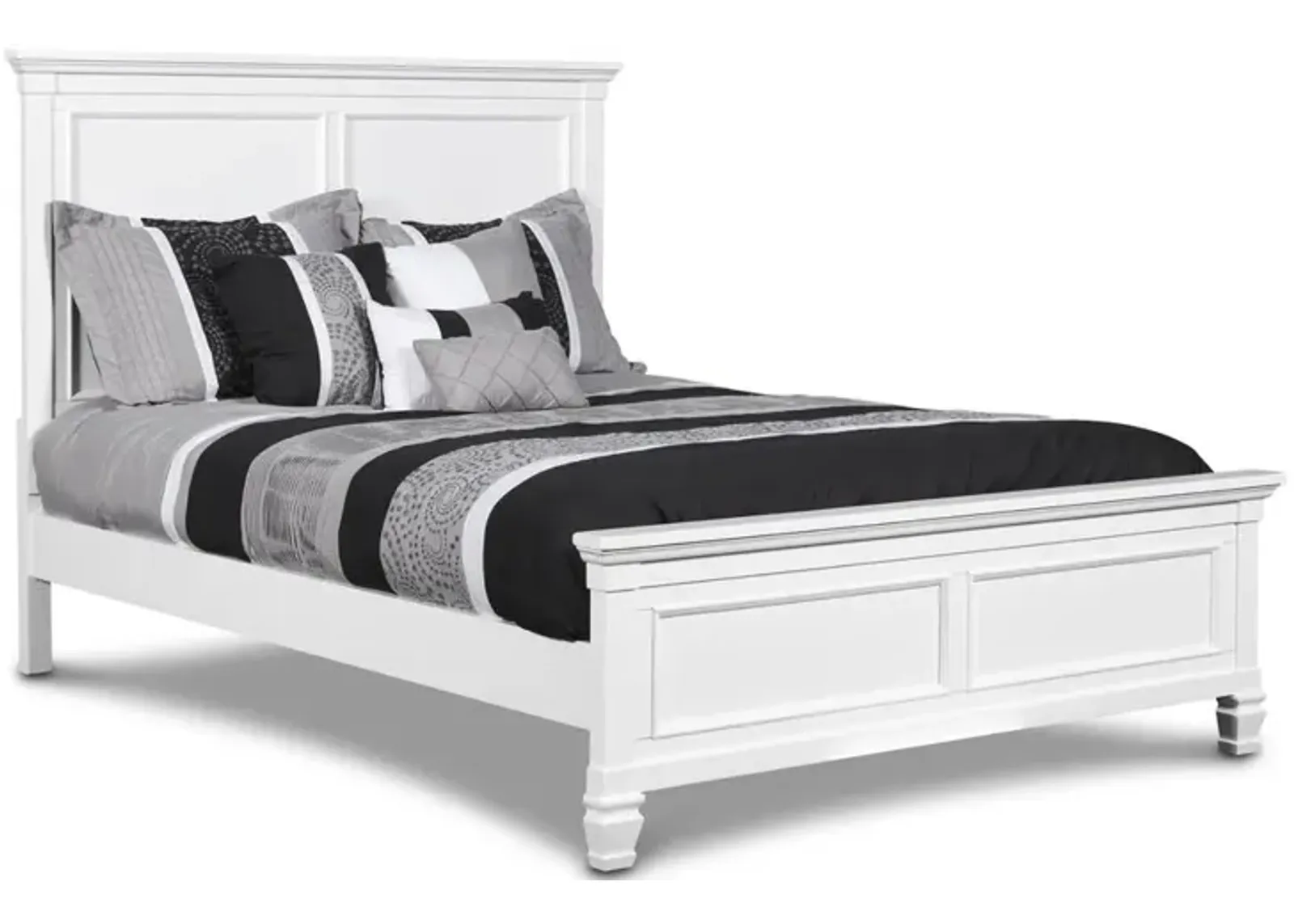 New Classic Furniture Furniture Tamarack Solid Wood Full Size Bed in White