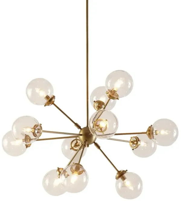 INK+IVY 12-Light Chandelier with Oversized Globe Bulbs