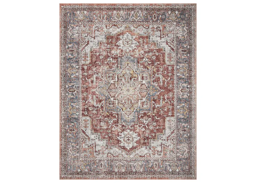 Cassandra CSN01 Rust/Multi 5'3" x 7'9" Rug