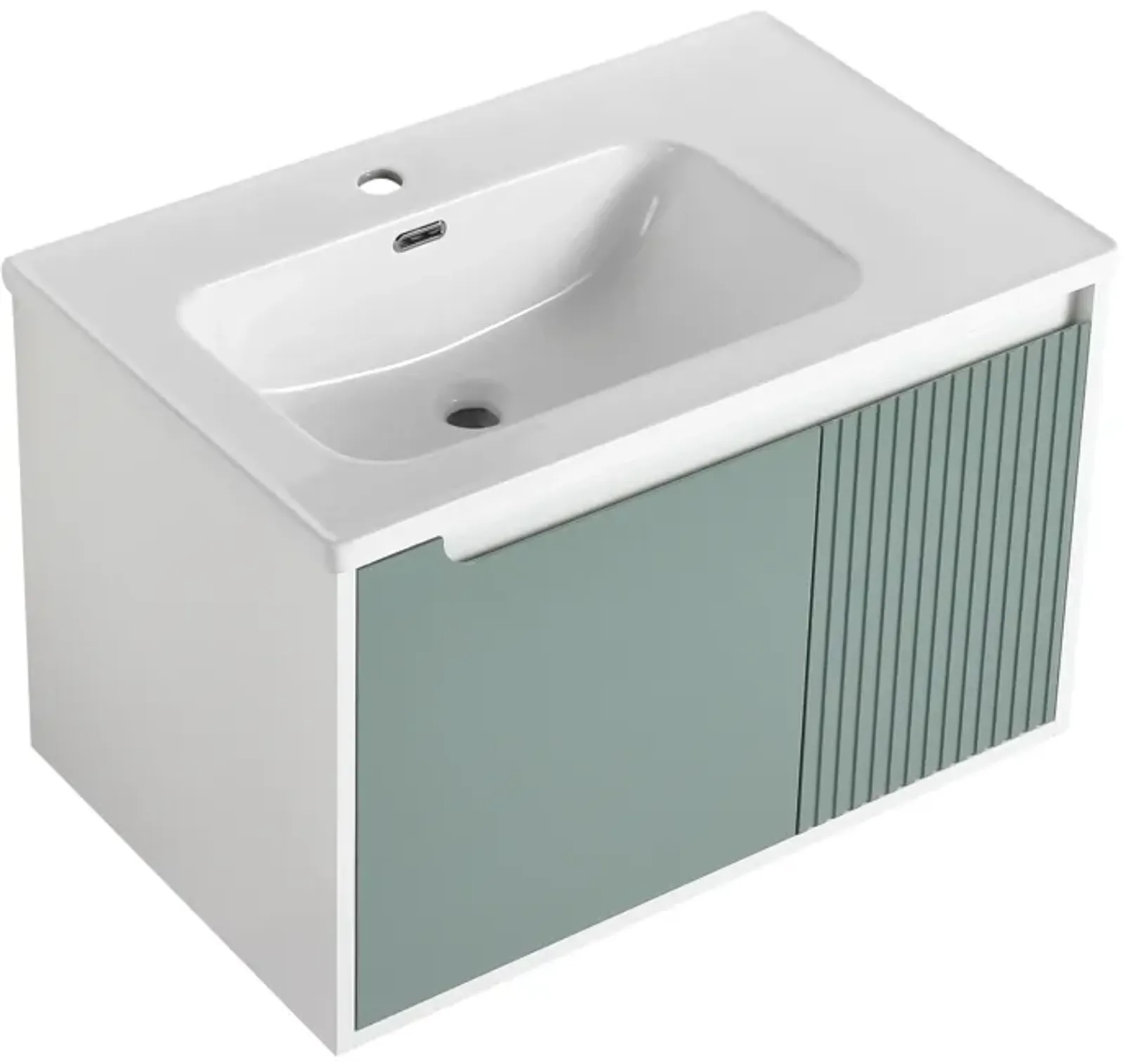 TATEUS 32 ''  Wall-Mounted Bathroom Vanity with Ceramic Sink