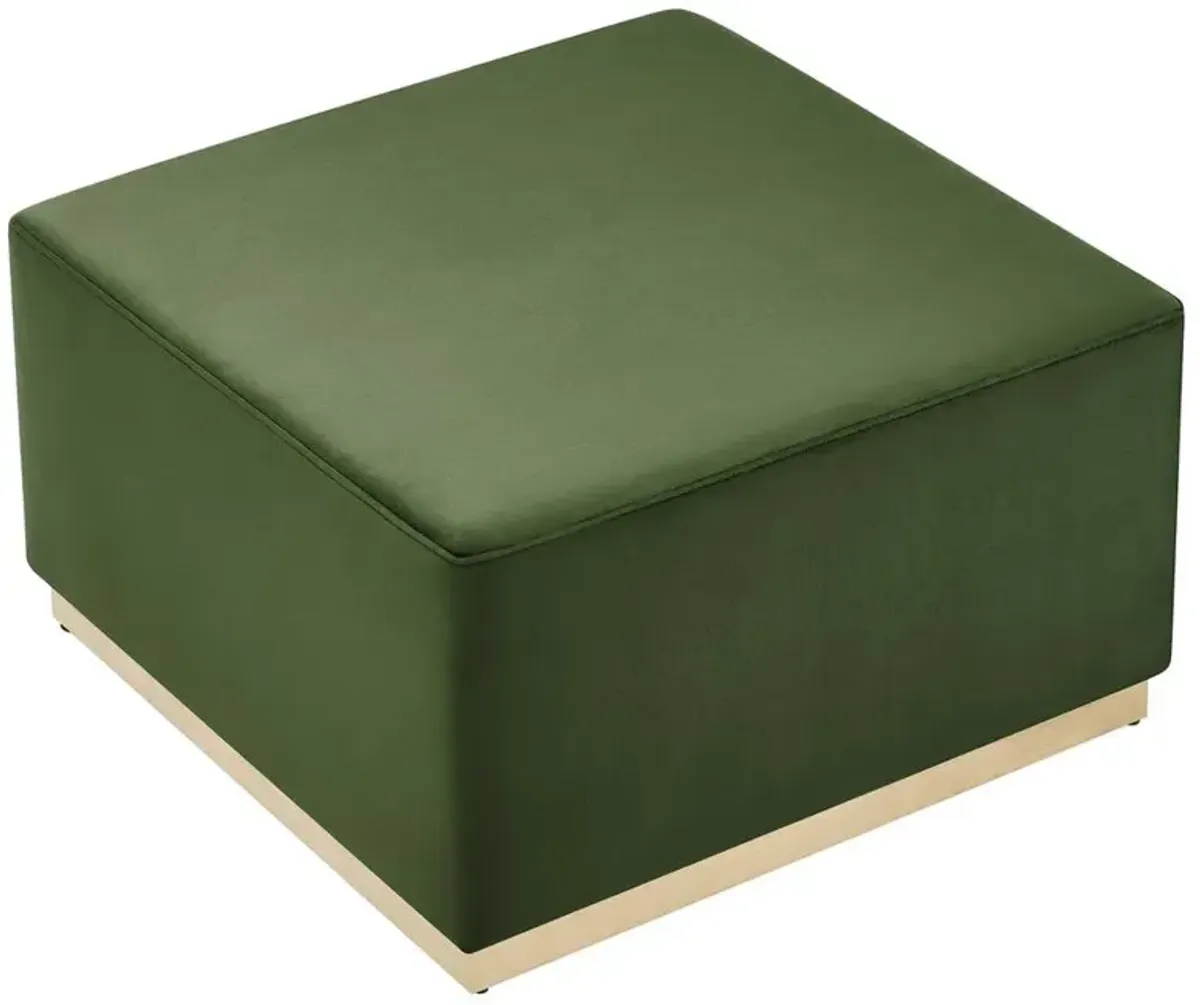 Modway Tilden Large 28 Square Performance Velvet Upholstered Ottoman