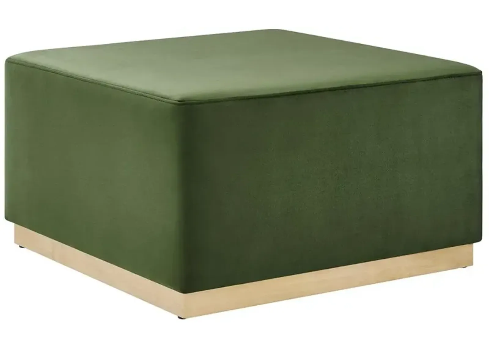 Modway Tilden Large 28 Square Performance Velvet Upholstered Ottoman