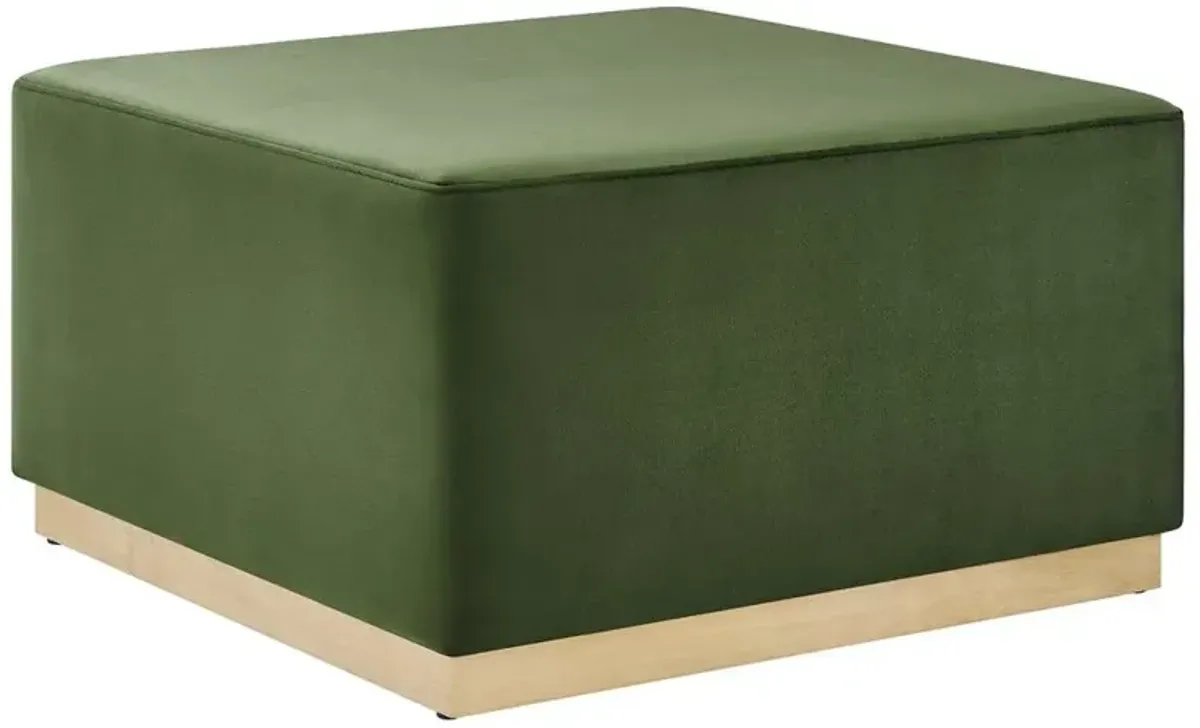 Modway Tilden Large 28 Square Performance Velvet Upholstered Ottoman