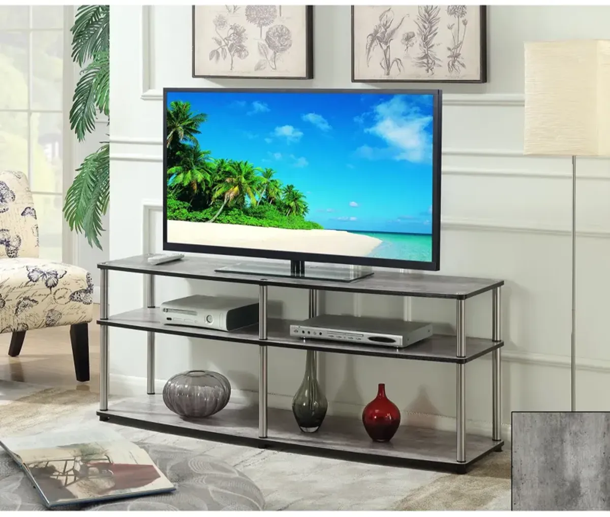 Convenience Concepts Designs2Go 3 Tier 60 inch TV Stand