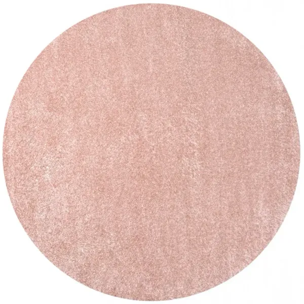 Haze Solid Low Pile Round Area Rug