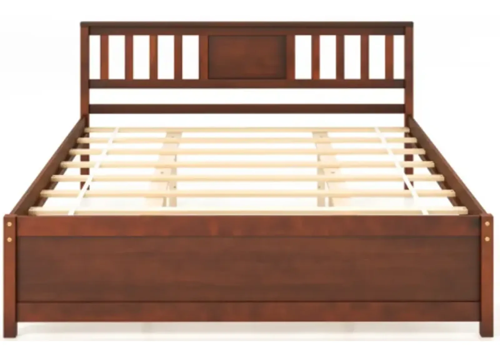 Wooden Platform Bed with Headboard and Slat Support, Sturdy Frame for a Comfortable and Stylish Bedroom