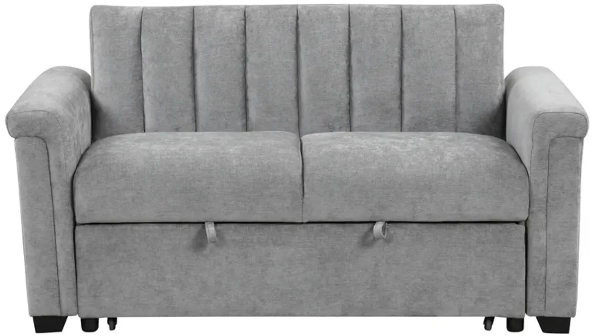 Convertible Soft Cushion Sofa Pull Bed, For Two People To Sit On