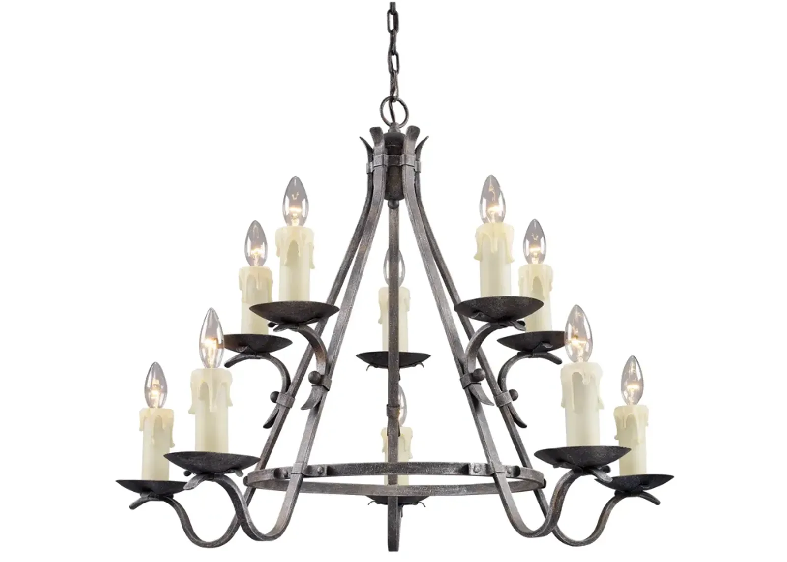 Jamestown 34" 10-Light Chandelier