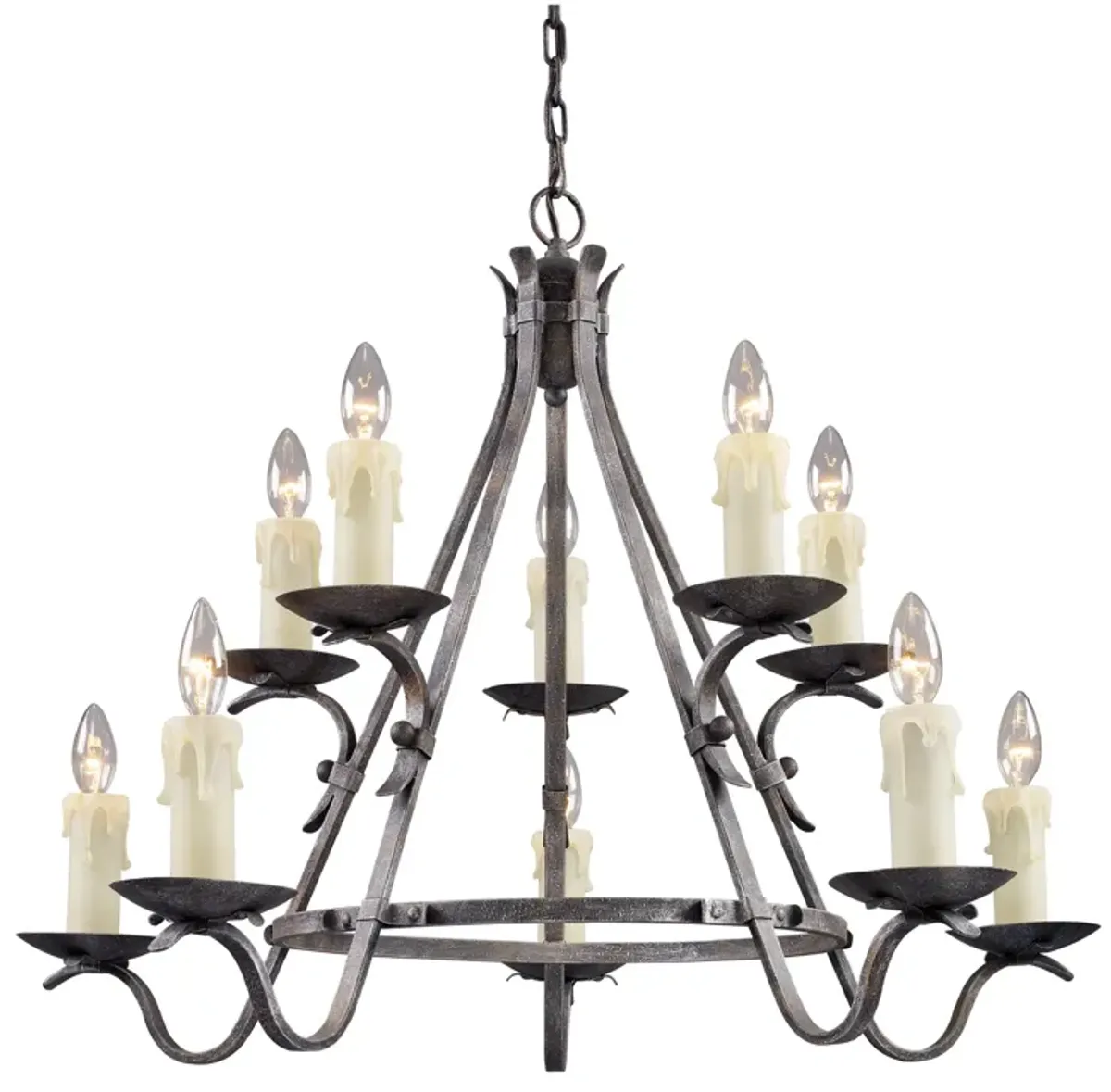 Jamestown 34" 10-Light Chandelier