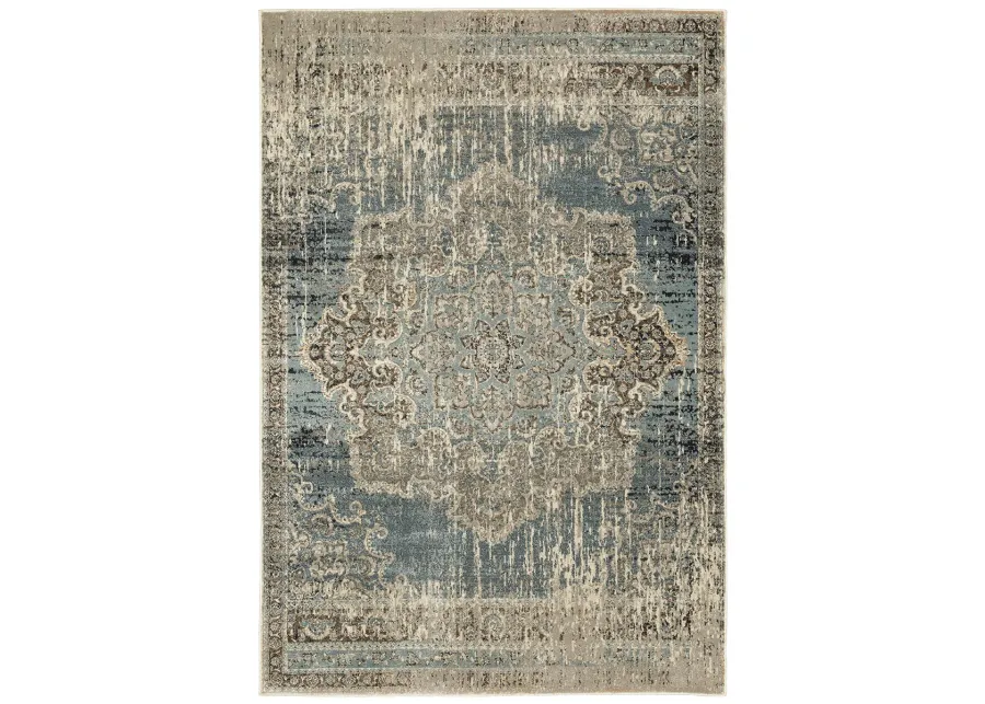 Raleigh 3'10" x 5'5" Blue Rug