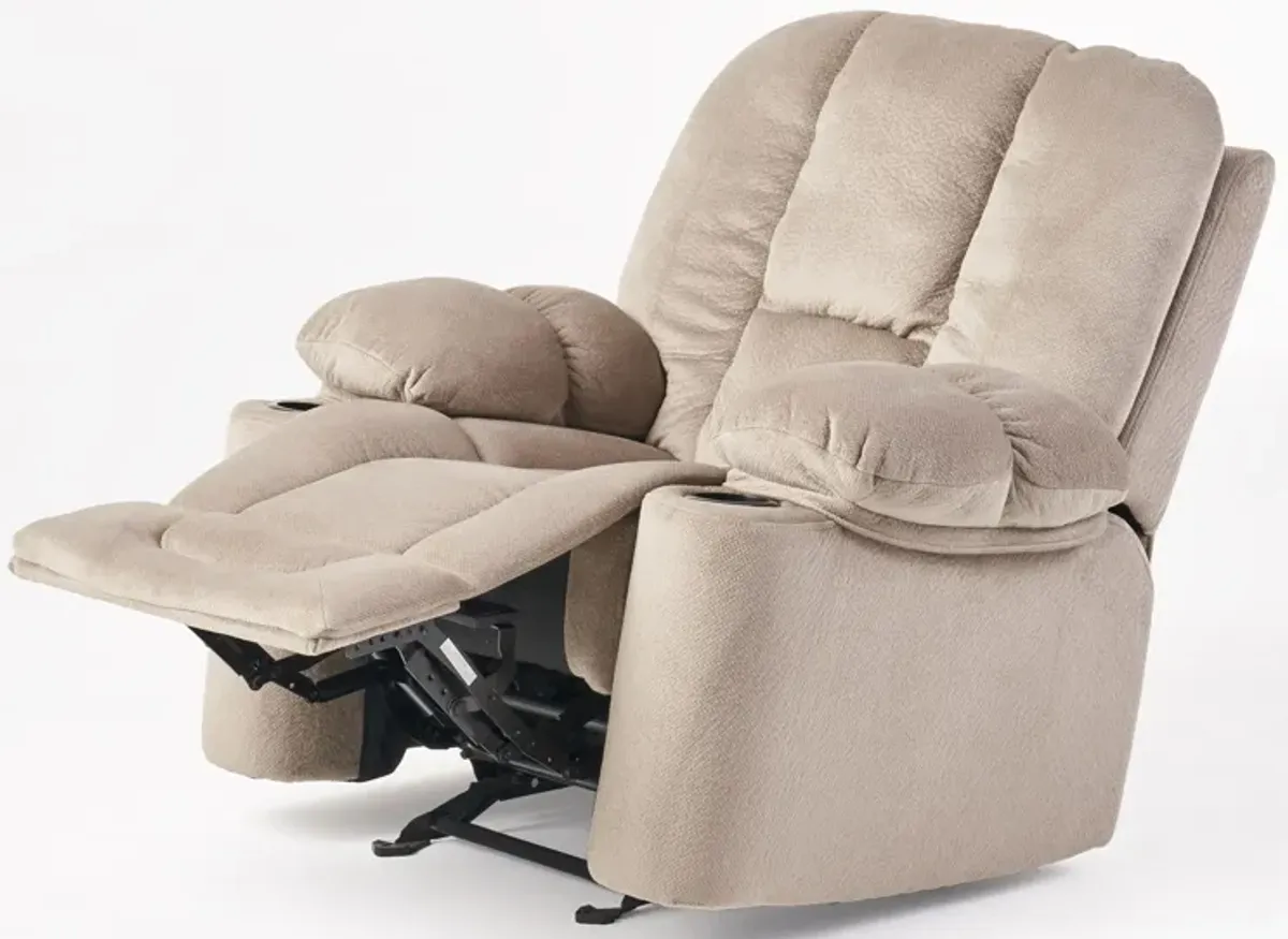 Merax Luxurious Manual Recliner Chair with Cup Holders