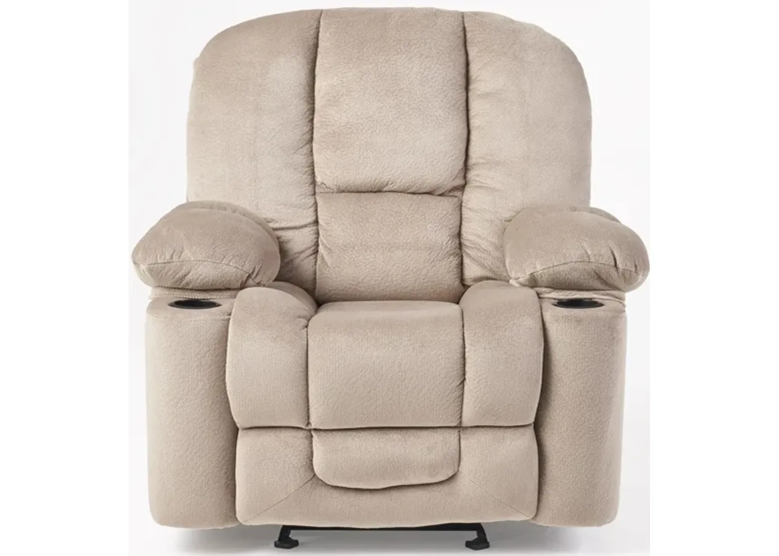 Merax Luxurious Manual Recliner Chair with Cup Holders