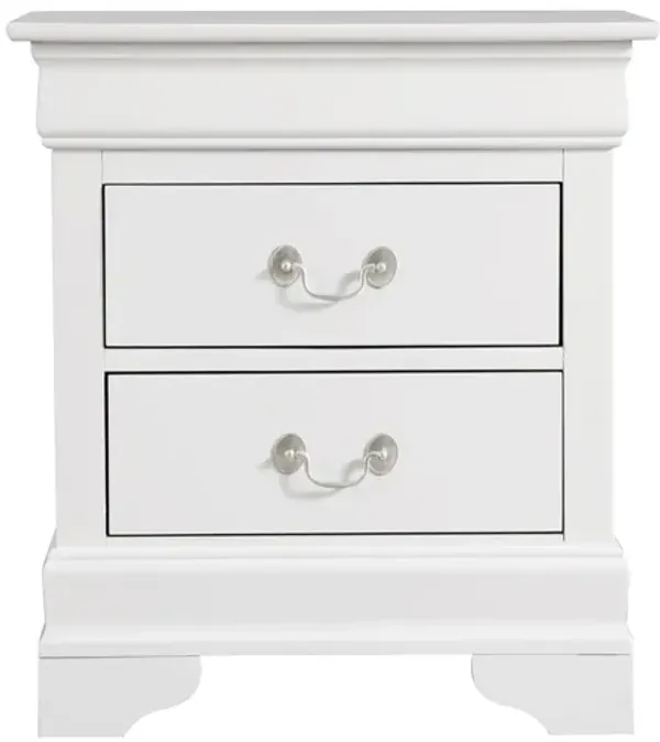 Louis Philippe 2-Drawer Nightstand (24 in. H X 22 in. W X 16 in. D)
