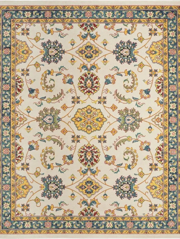 Nourison Essentials NRE05 Ivory/Gold 6' x 9' Rug