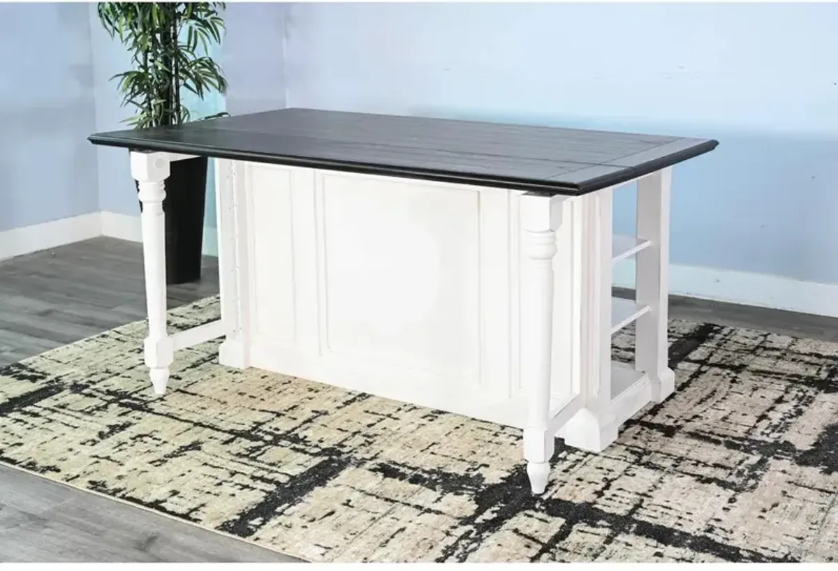 Sunny Designs Carriage House Kitchen Island, 13 Drop Leaf